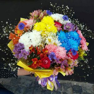 яркий микс букет на день рождения в Сумах фото
