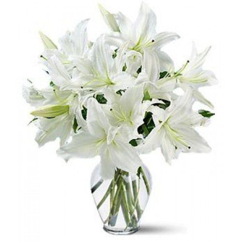 Букет "Золушка" белые лилии фото