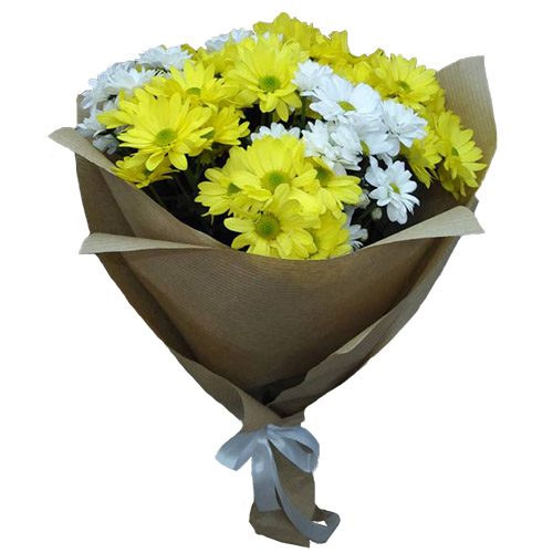 Букет "Палитра осени" хризантемы