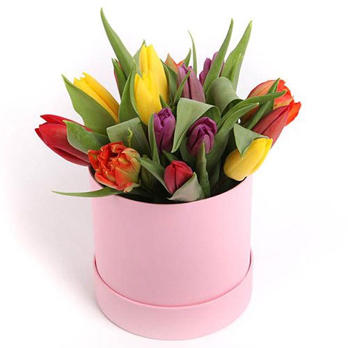 Фото товара Шляпная коробка ассорти "Радуга"