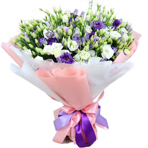 фото букета 25 эустом