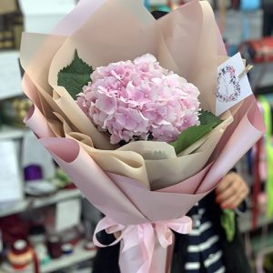 Букет одна розовая гортензия в Сумах фото
